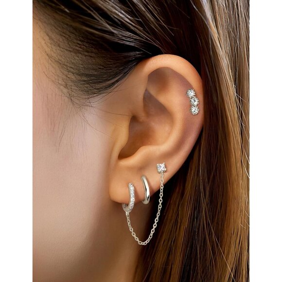 Perfect Gift: 14K Gold Plated Dainty Earring Set for Meaningful Moments - Picture 4 of 6